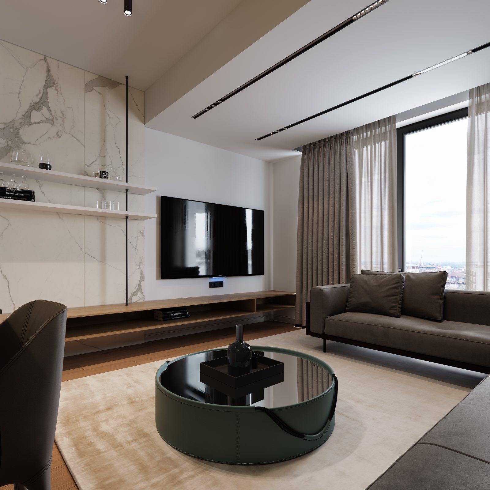 Corner Residence 3 living room