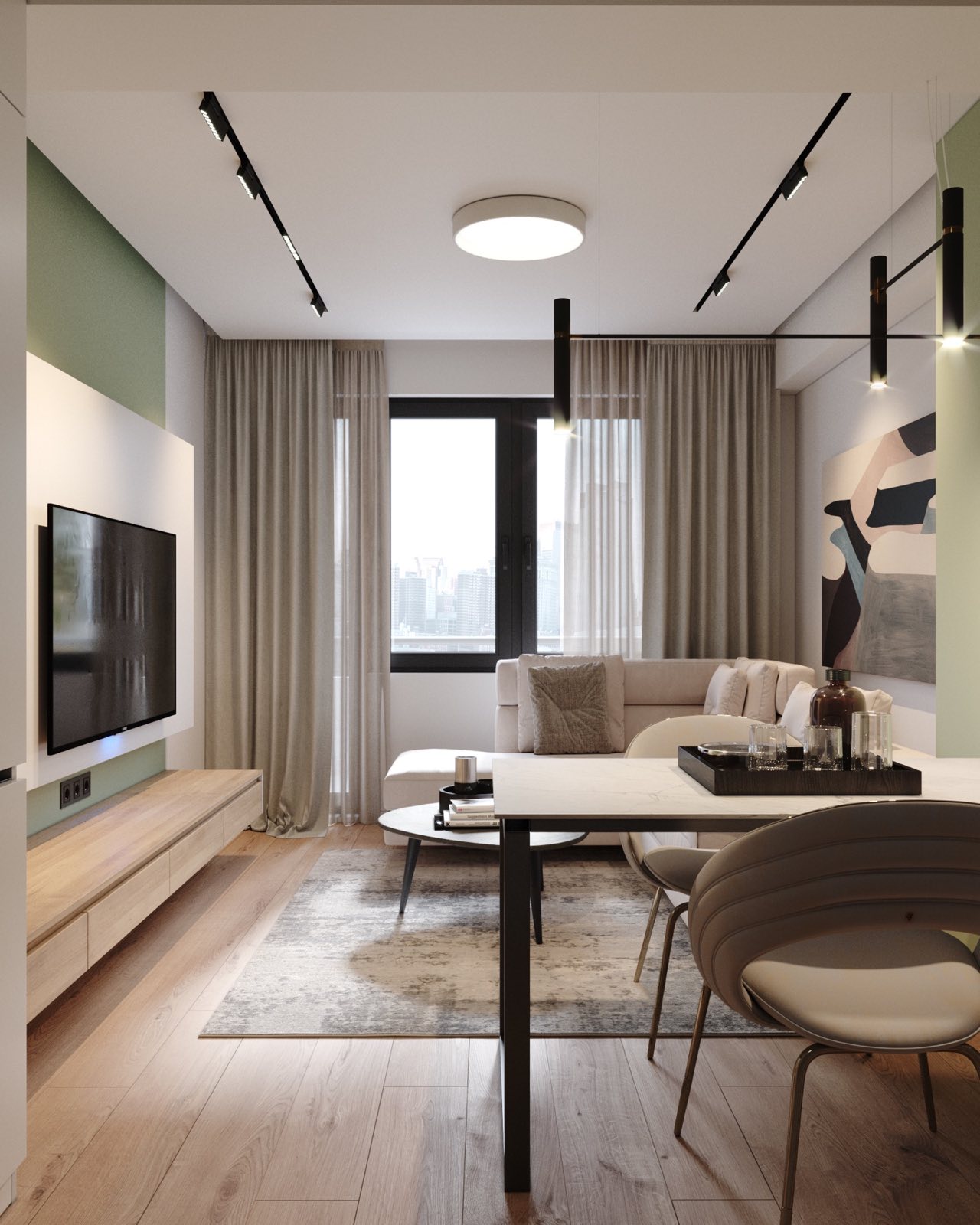 ParkLine Residences living interior by day