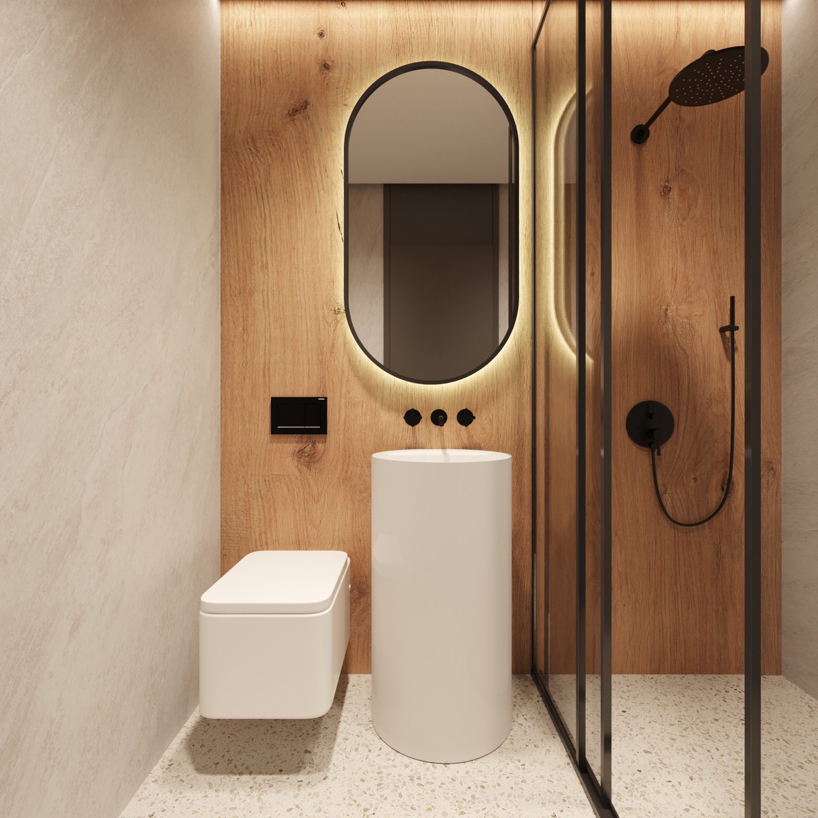 ParkLine Residences wood bathroom