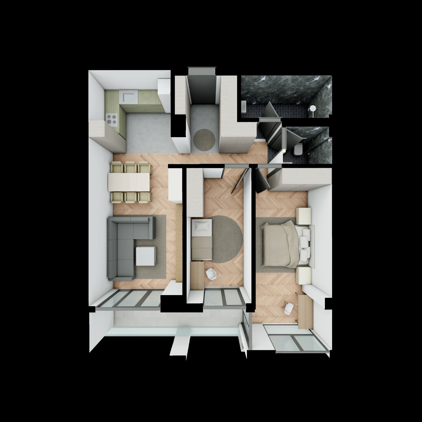 ParkLine apartment 85.1 square meters